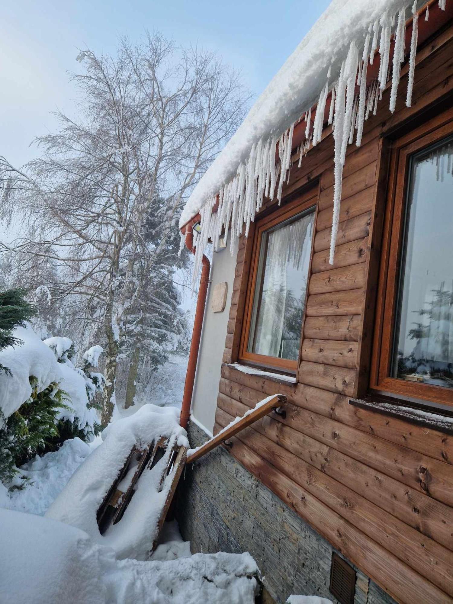 Chata Jeleni Drevenice S Vlastni Virivkou Horni Halze 外观 照片